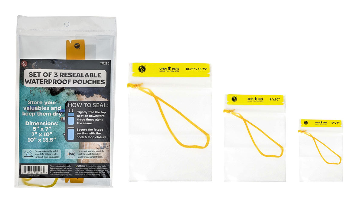 Waterproof Pouch - 3-pack